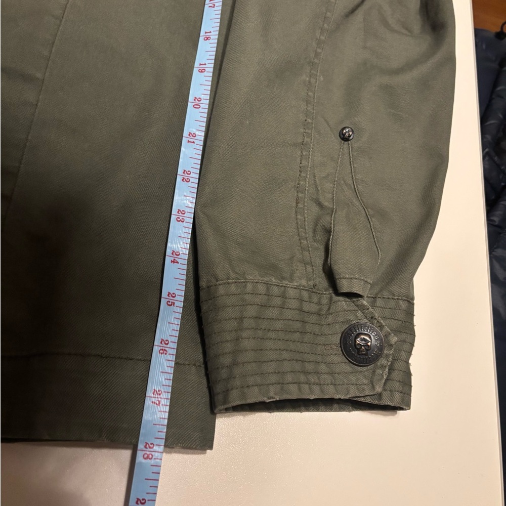 Affliction Men's cross bone military Jacket - Picture 5 of 10